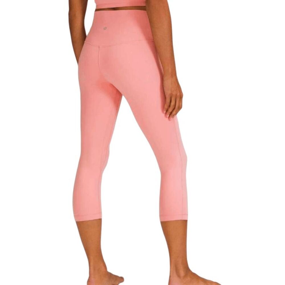 LULULEMON ATHLETICA Align Hi-Rise Crop 21' In Pink Puff Size 2